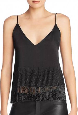 Cami NYC Womens The Dale Beaded Camisole Top In Black
