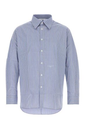 Givenchy Blue Logo Stripes Shirt
