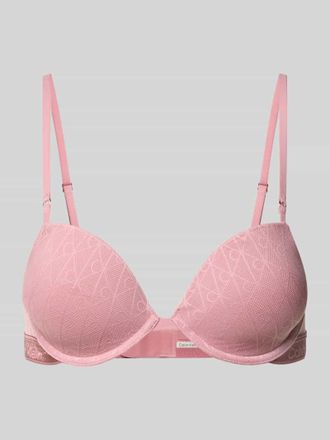 Calvin Klein Underwear BH mit Logo-Muster in Mauve, Gr&ouml;&szlig;e 70B
