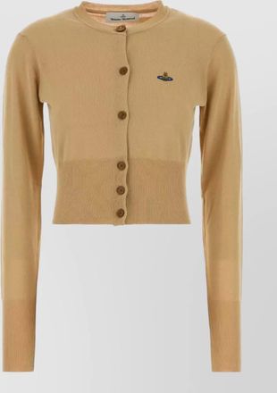 Vivienne Westwood cotton bea cardigan long sleeves crew neck