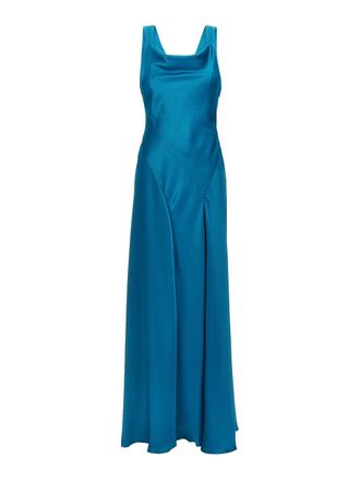 Alberta Ferretti Cut-Out Satin Dress