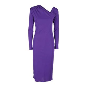 Isabelle Blanche Elegante Jurk - Dames - Casual kleedjes - Paars - 2XS - Kleedjes