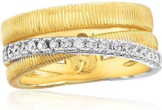 Suzy Levian Suzy Levian Golden Helix Silver Cz Ring