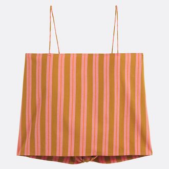 La Redoute Collections Gestreepte katoenen top met dunne bandjes