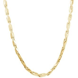 Pompeii3 Mens 14k Gold (47gram) or Platinum (88gram) 4.5mm Link Chain Necklace 20