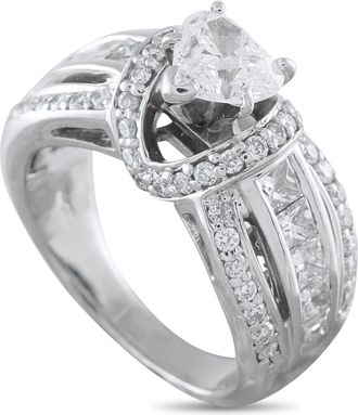 Luxury Bazaar 14K White Gold 2.20ct Diamond Ring MF18-050526