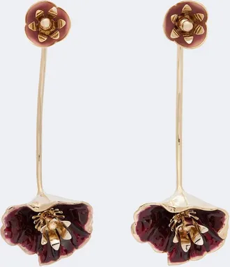 Paco Rabanne Floral drop earrings