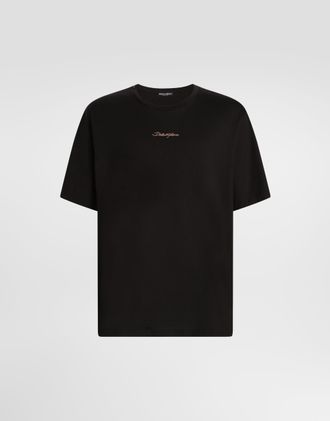 Dolce & Gabbana Cotton T-shirt - Man T-shirts And Polos Brown 44
