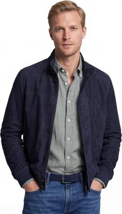 Bugatti Jas Bugatti donkerblauw wijde fit