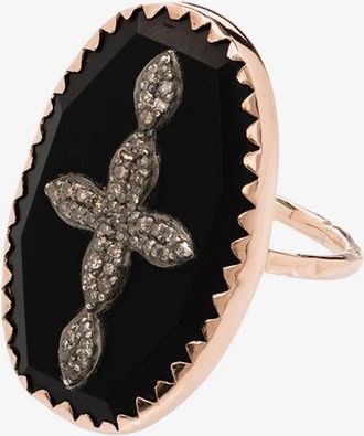 Pascale Monvoisin 9K Rose Gold Bowie No. 3 Diamond Ring - Womens - Resin/9kt Rose Gold