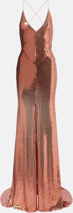 Alex Perry Abito lungo con paillettes