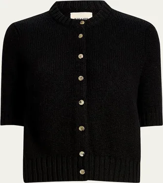 Khaite Nora Cashmere Knit Cardigan