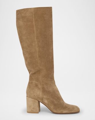 Gianvito Rossi Joelle Suede Knee Boots
