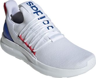 adidas Lite Racer Adapt 7.0 Sneaker in White/Scarlet/Lucid Blue at Nordstrom Rack, Size 11.5