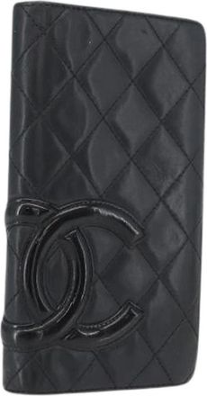 Chanel Pre-owned Wallets, female, Black, Size: ONE SIZE Pre-owned Vintage Long Wallet