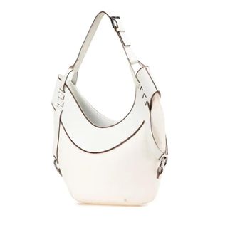 Gucci Pre-owned Shoulder Bags, female, White, Size: ONE SIZE Pre-owned Canvas Shoulder Bag