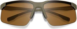 Smith Cipher 74mm Sunglasses in Matte Olive Oil /Brown at Nordstrom
