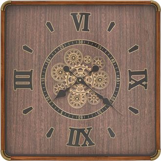 Atmosphera Reloj Archie, 60 X 60 Cm, Marr&oacute;n - Atmosphera Cr&eacute;ateur DInt&eacute;rieur