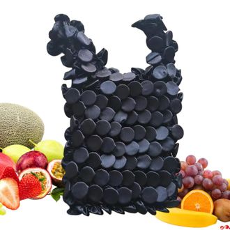 Generic Reusable Bags | Washable Foldable Pouch,Travel Recycled Grocery Tote - for Travel Camp Kitchen Parties Picnics Daily Commutes Pocket