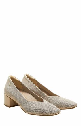 Vivaia Square-Toe Stress Free Chunky Heels in Almond at Nordstrom, Size 6.5