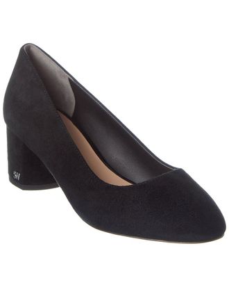 Stuart Weitzman Bridget 50 Block Leather Pump