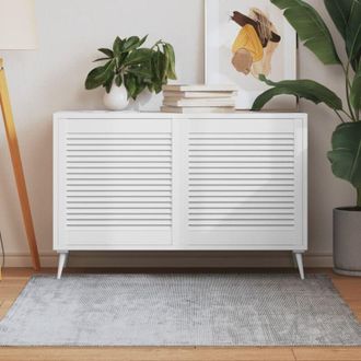 vidaXL Puerta De Armario Lamas 2 Uds Madera Pino Blanco 61,5x59,4 Cm Vidaxl