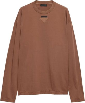 Prada T-shirt in cotone - Marrone