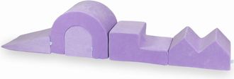 OEM Parque Infantil De Espuma Suave De Terciopelo Color Morado, 5 Piezas