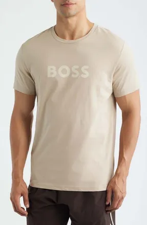 BOSS Graphic T-Shirt in Light Beige at Nordstrom, Size Xx-Large