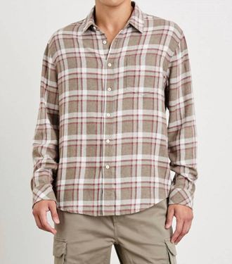 Rails Lennox Shirt In Chinchilla Currant