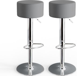 Vicco Taburete De Bar Conjunto De 2, Gris, 33 X 92 Cm 2 Partes