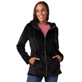 Free Country Womens Grid Butter Pile Anorak Jacket