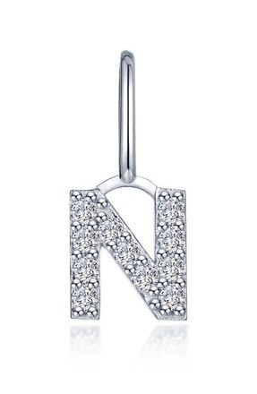 Lafonn Letter Charm Pendant in Silver N at Nordstrom