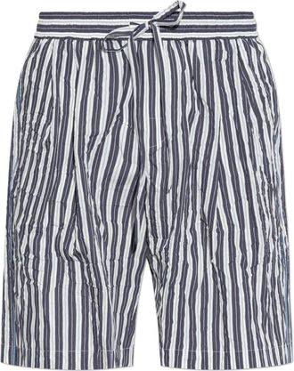 Dolce & Gabbana Casual Shorts, male, Blue, Size: L Wrinkled-effect Shorts