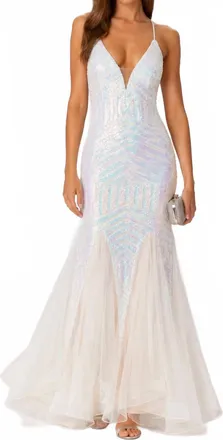 Jasz Couture Mermaid Gown In White