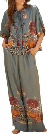 Carolina K Womens Alazzo Pants In Coral Reef