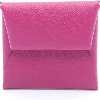 Herm&egrave;s Pink Epsom Leather Coin Purse/Coin Case (Pre-Owned)