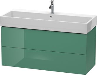 Duravit Duravit L-cube Mueble De Pared, 2 Cajones, 118,4 X 45,9 Cm, Para Vero Air 235012, Color: Jade Laca Alto Brillo - Lc627900303