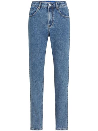 Karl Lagerfeld Jeans affusolati a vita alta - Blu
