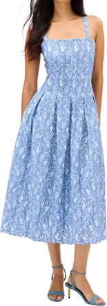 Allison New York Gianna Midi Dress In Blue Steel