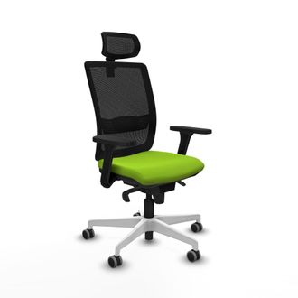 Piqueras y Crespo Silla De Oficina Piqueras Y Crespo Negro Malla Cuero Sint&eacute;tico
