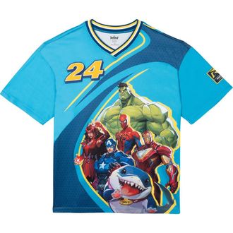 MARVEL Rivals Mens Athletic Short Sleeve Tee in Marvel Rivals Navy at Nordstrom, Size Xx-Large