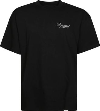 Represent Club Script Hoodie T-shirt - Heren - T-shirts - Zwart - S - Tops