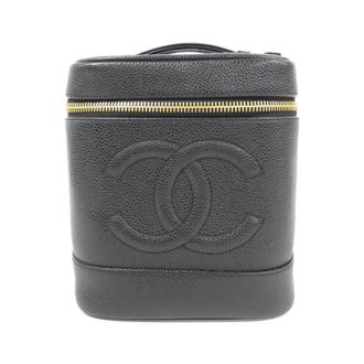 Chanel Black Caviar Leather Vanity Bag (Pre-Owned)