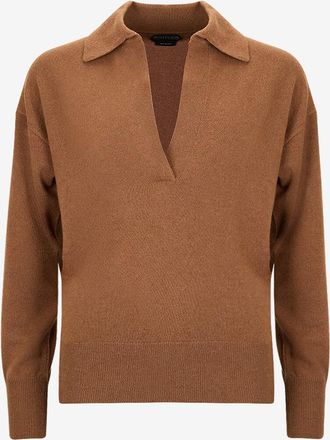 Tom Ford Weites ausgeschnittenes Strick-Polohemd aus Kaschmir