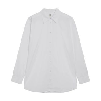 Toteme Shirts, female, White, Size: M Classic Tumbled Shirt