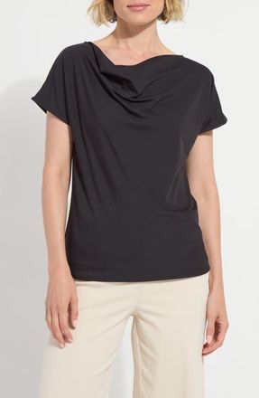 Lyss&eacute; Ensley Cowl Neck Top in Black at Nordstrom, Size X-Small
