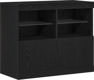 vidaXL Sideboard Black 81 x 37 x 67 cm Engineered wood Vidaxl