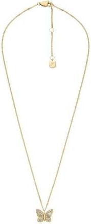 Fossil Sutton Pav&eacute; Vlinder Ketting - Dames - Kettingen - Geel - ONE Size - Accessoires