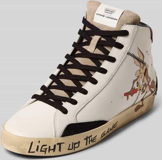 Crime London Sneaker mit Label-Detail in Weiss, Größe 42